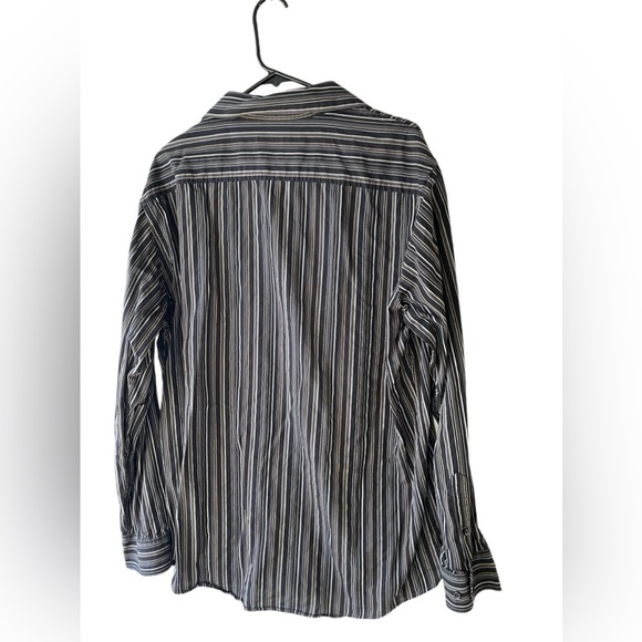 Men’s J FERRAR Black Striped Shirt - Picture 4 of 5